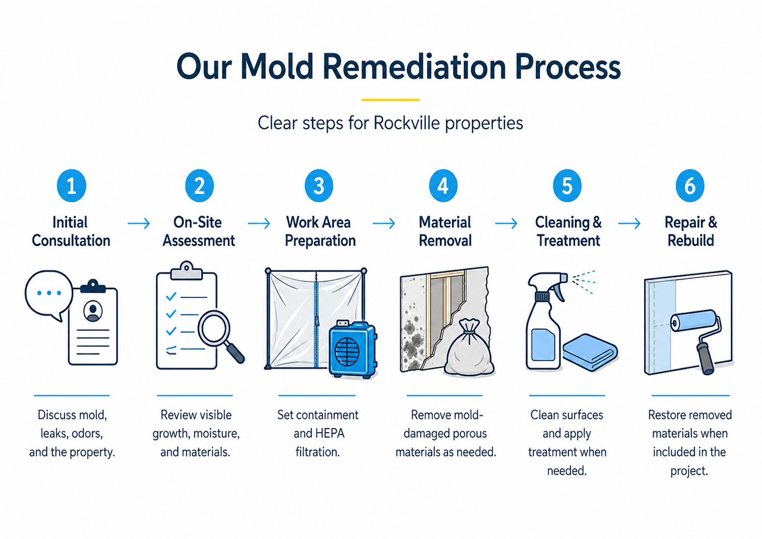 FDP Mold Remediation of Rockville Process