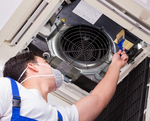 Checking the Air Conditioner for Mold